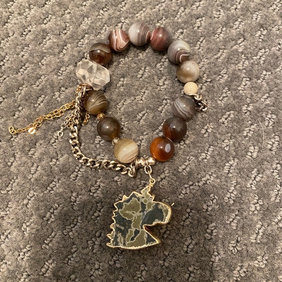 Love thirteen Bracelet with purple crystal unicorn - Picture 2 of 6